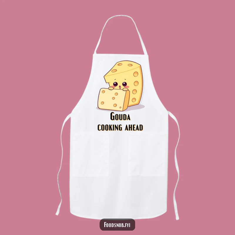 Funny Cheese Wedge Apron - Cook with Gourmet Humor