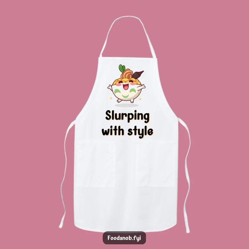 Funny Ramen Bowl Apron - Chef's Joyful & Energetic Kitchen Wear