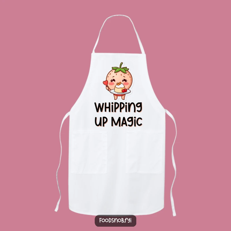Funny Strawberry Dessert Apron - Cute Culinary Kitchen Gift