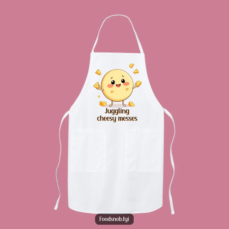 Funny Cheese Juggling Apron: Cook with Cheesy Delight