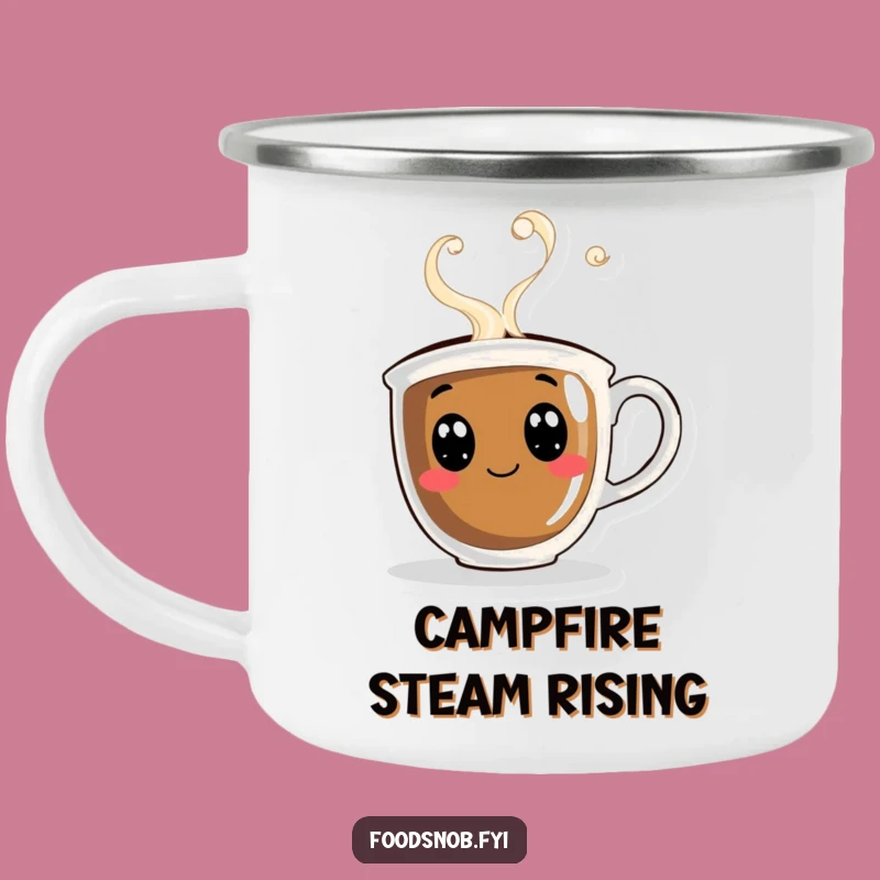 Funny Coffee Cup Steam Camping Mug - Your Trailside Brew Buddy!