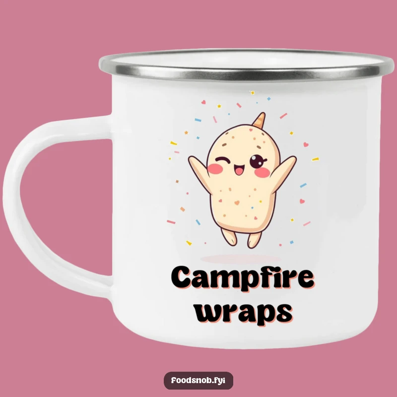 Funny Kawaii Burrito Camping Mug - Fuel Your Adventures with a Leap!