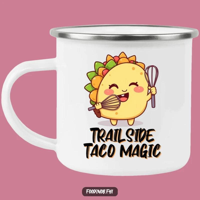 Funny Taco Chef Camping Mug, Savor Your Adventures with Flavor!