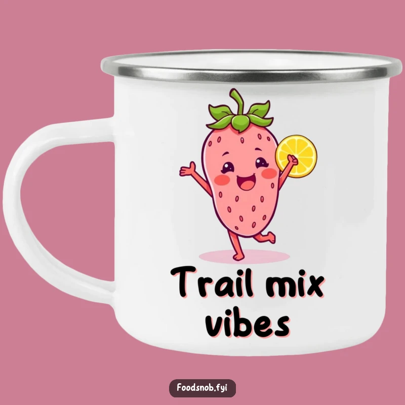 Funny Trail Fruit Dance Mug: Zesty Adventures Await!
