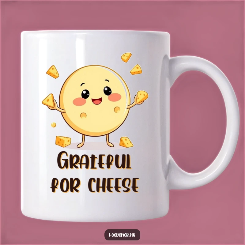 Funny Cheese Juggling Mug: Hilarious Gift for Cheese Lovers