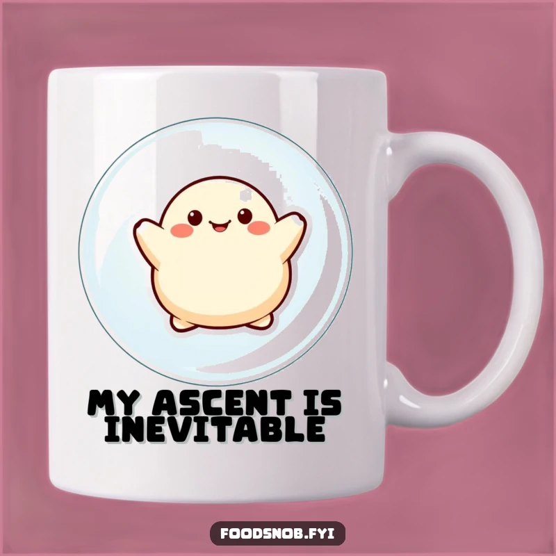 Funny Dumpling Bubble Float Coffee Mug - Hilarious Steaming Dumpling Gift