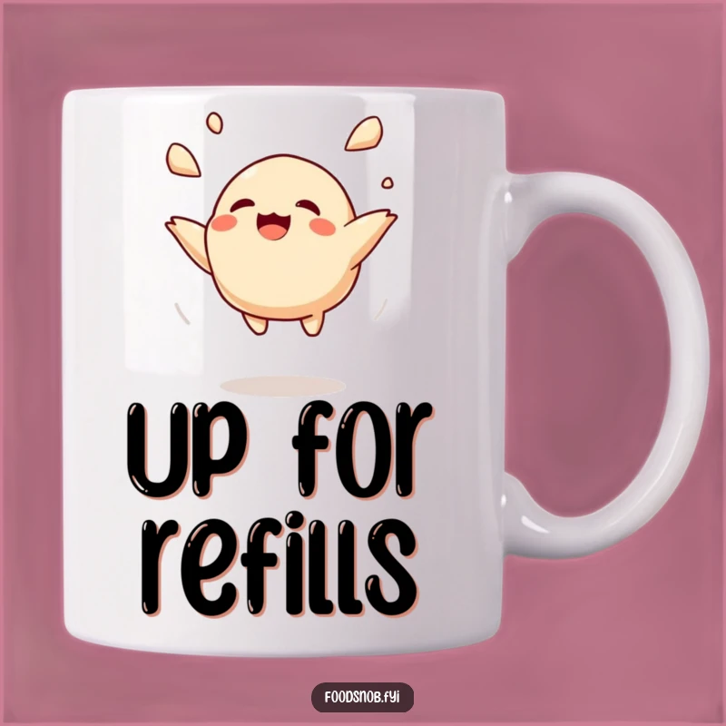Funny Giggling Dumpling Toss Mug: A Hilarious Treat for Foodies
