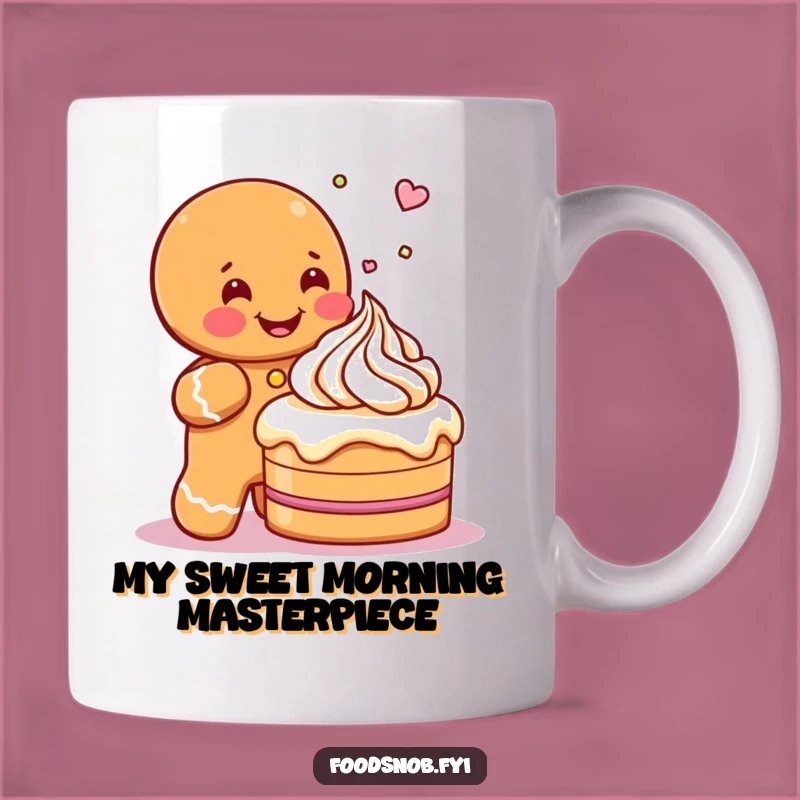 Funny Gingerbread Man Decorating Fun Mug - Perfect Sweet Treat Gift