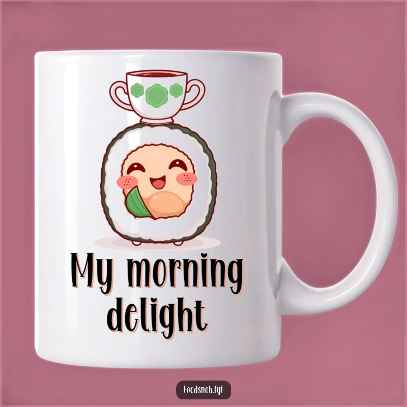 Funny Sushi Tea Mug: Adorable Balance & Calm Brew Gift!