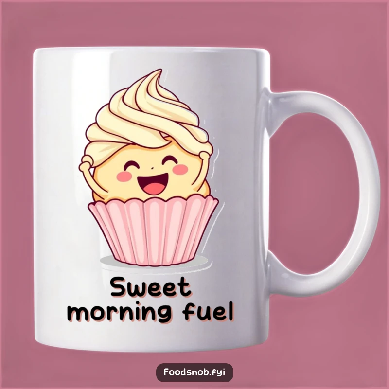 Funny Cupcake Frosting Mug - Sweet Cartoon Baker Gift Idea