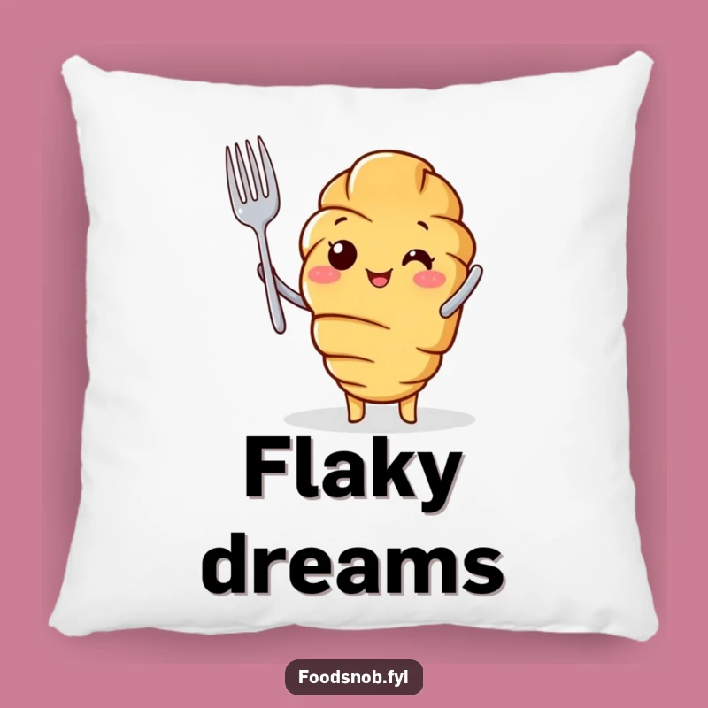 Funny Croissant Chef Pillow: Snuggle Up with this Baking Star