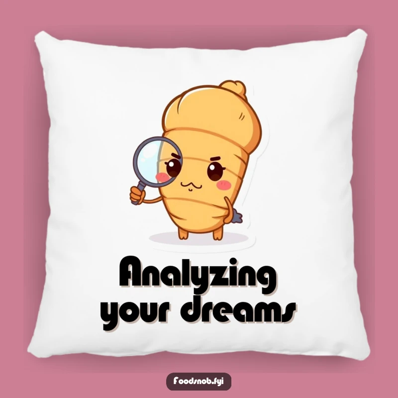 Funny Haughty Croissant Pillow: Chic Comfort & Pastry Humor Gift