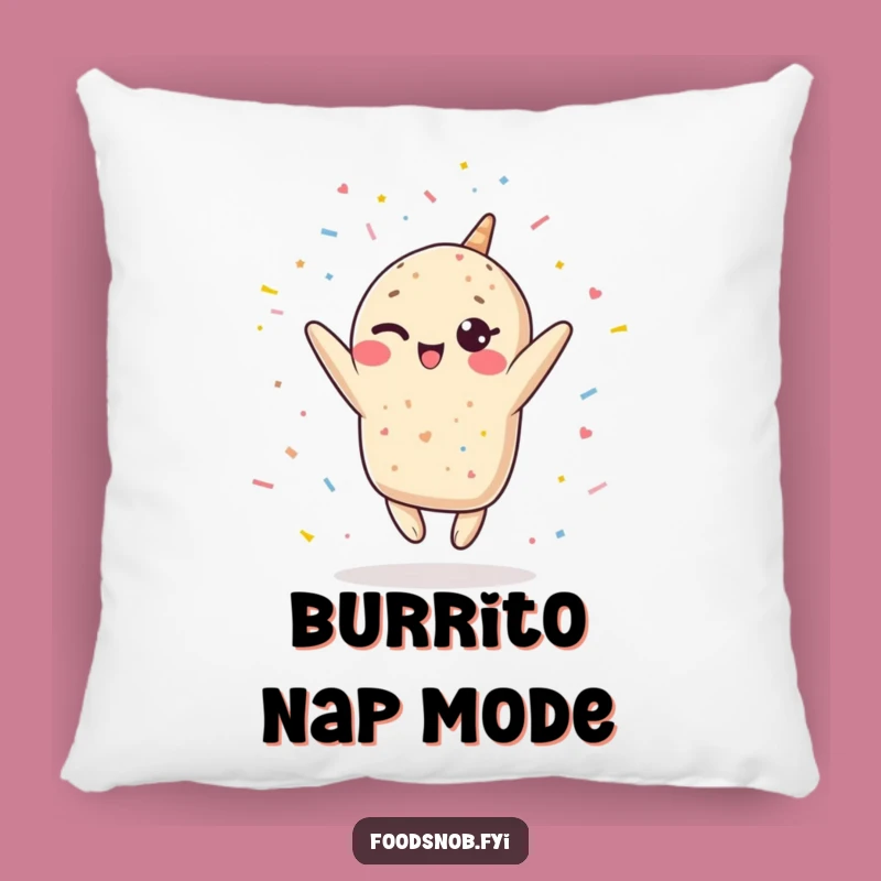 Funny Kawaii Burrito Pillow - Cuddle Up with Comical Fiesta Comfort!