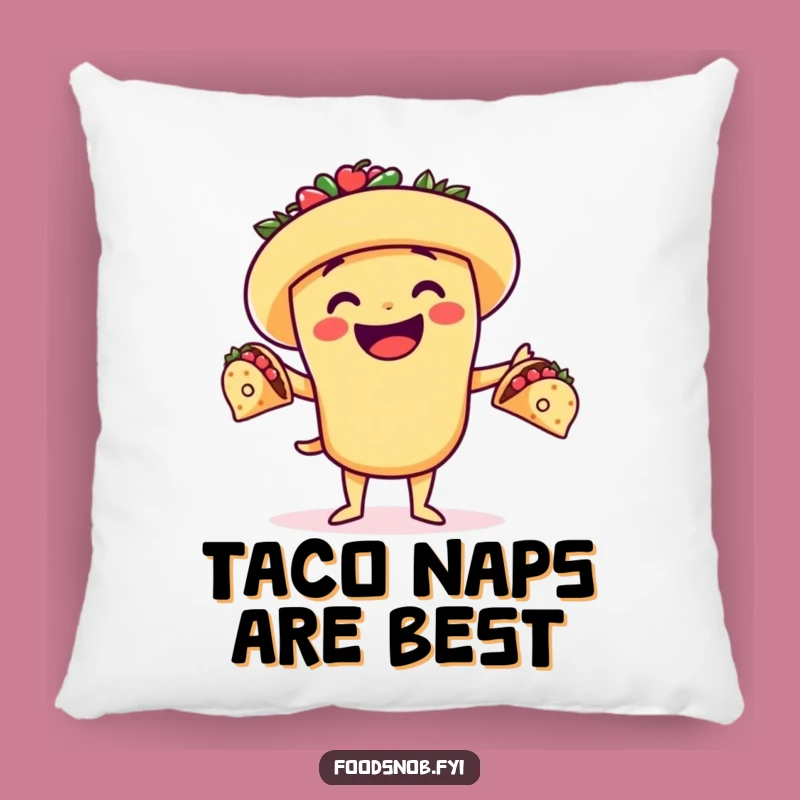 Funny Taco Juggler Pillow: Cozy Comfort with a Side of Humor