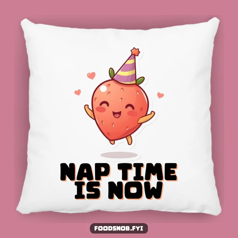 Funny Strawberry Pillow: Soft Spinning Fruit Cushion for Cozy, Celebratory Comfort