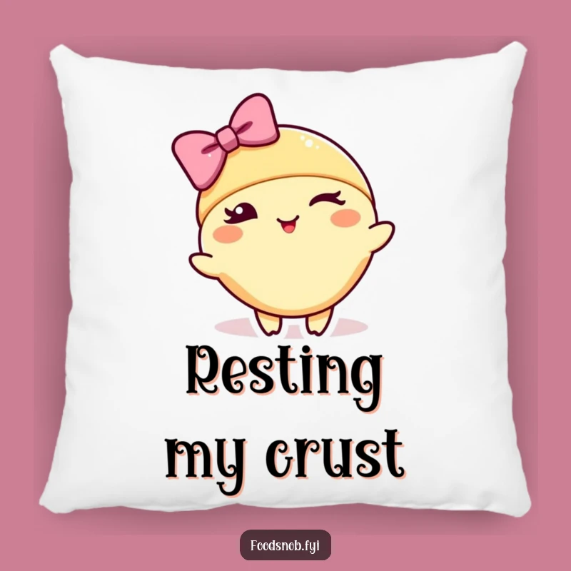Funny Croissant Throw Pillow: Comfy Elegance with a Wink