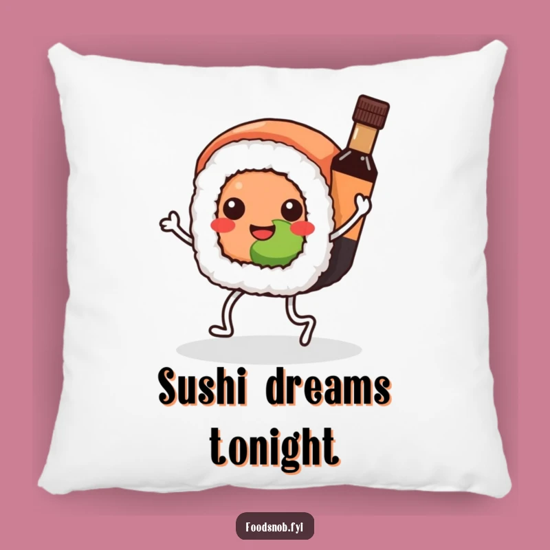 Funny Kawaii Sushi Pillow - Cuddle Up with Comical Culinary Comfort!