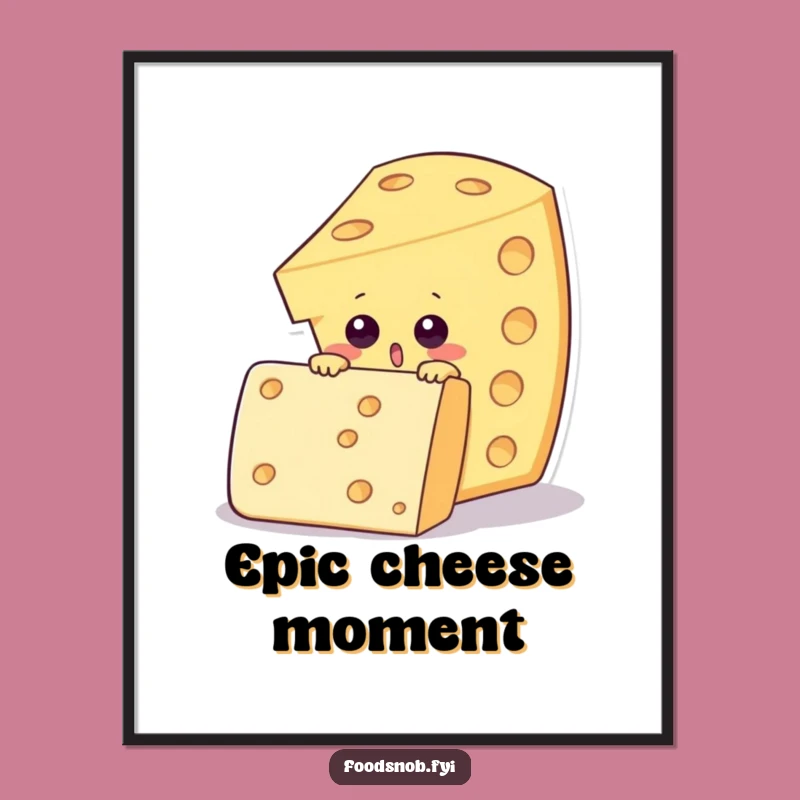 Funny Cheese Wedge Digital Art - Instant Snack Decor