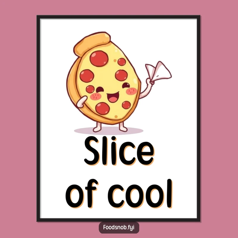 Funny Pizza Slice Digital Art - Deliciously Cool Decor for Your Walls!
