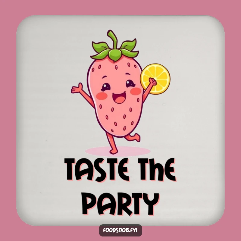 Funny Fruit Dance Coasters: Protect Surfaces with Zest