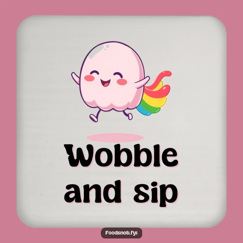 Funny Jelly Coaster: Joyful Protector for Drink Surfaces Gift