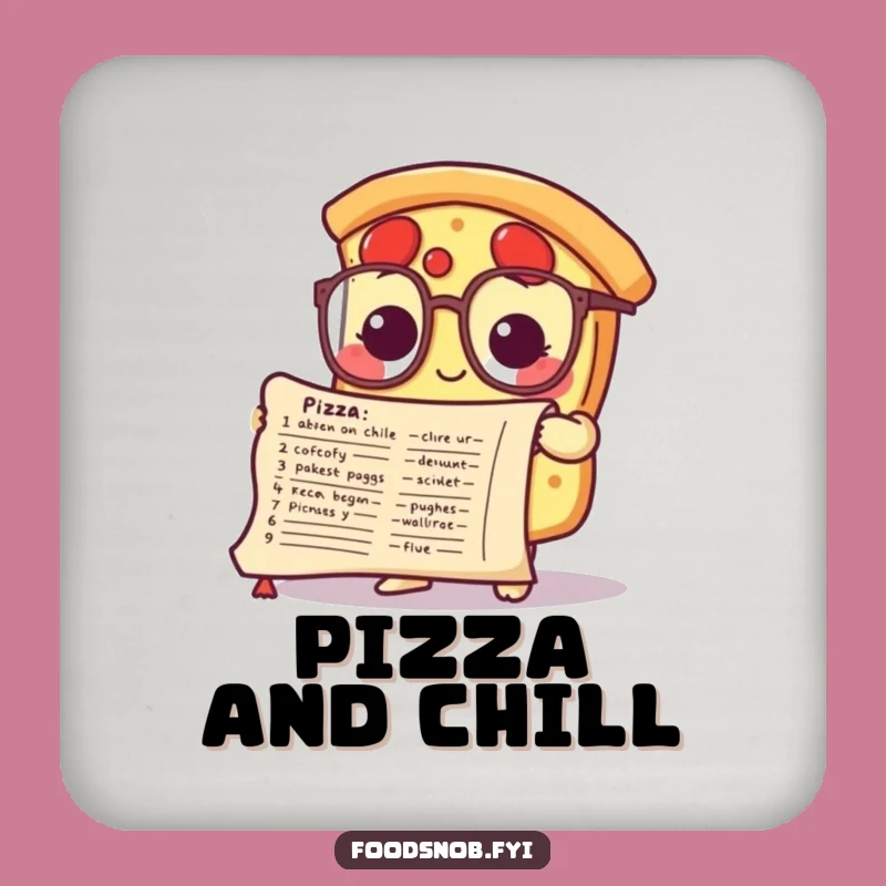 Funny Smart Pizza Coaster: Protect Surfaces with Savvy Style!