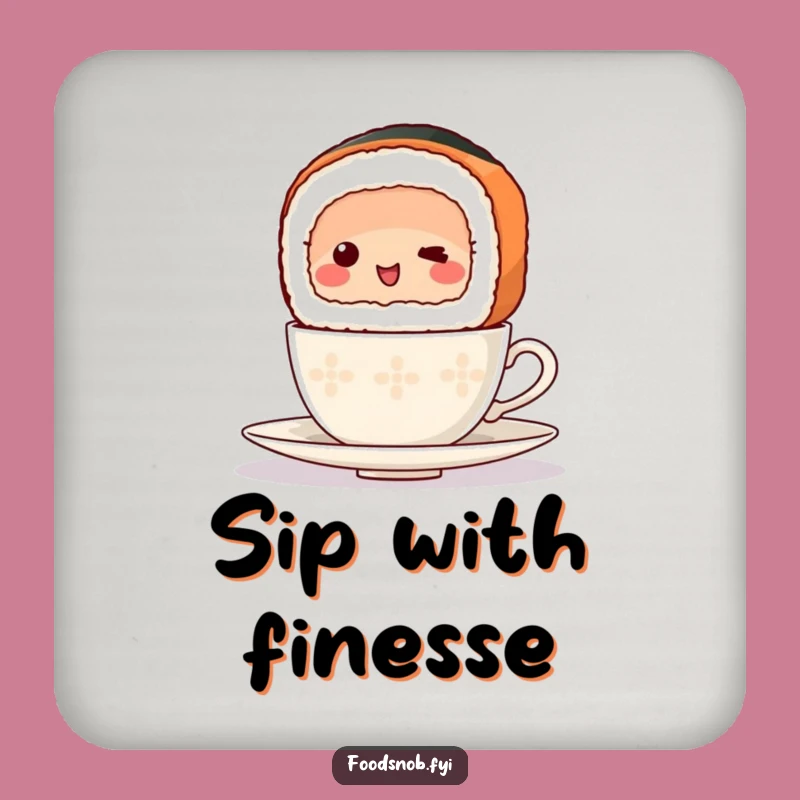 Funny Coaster: Balancing Sushi Protecting Surfaces