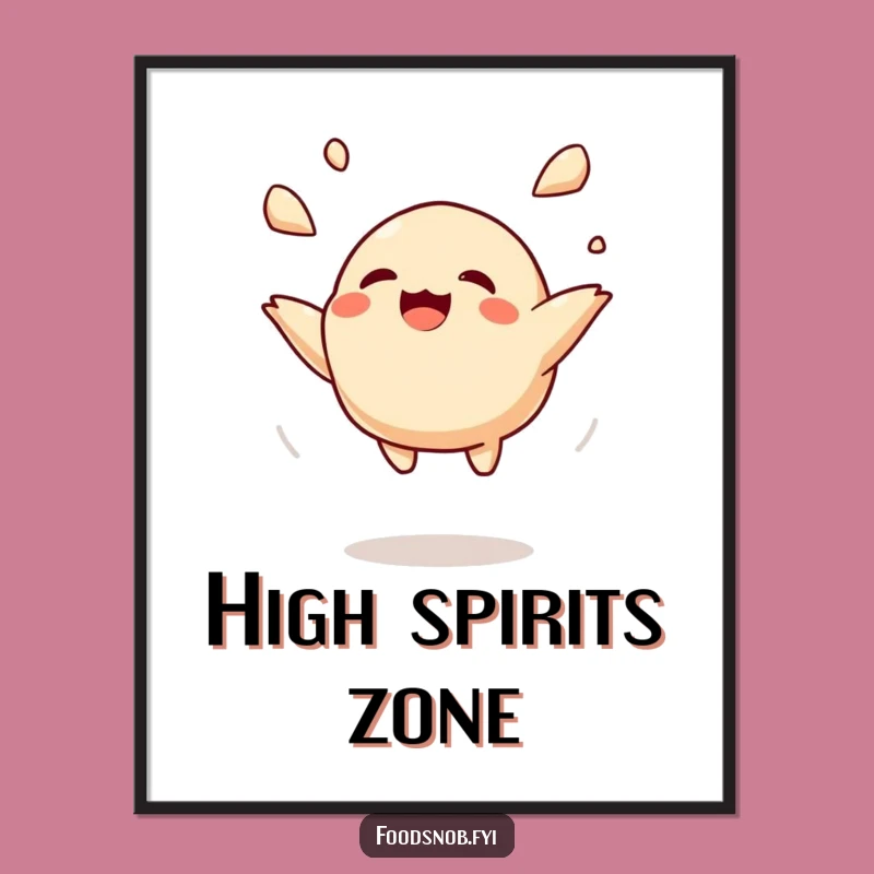 Funny Dumpling Art: Playful Decor for Kitchen or Cafe