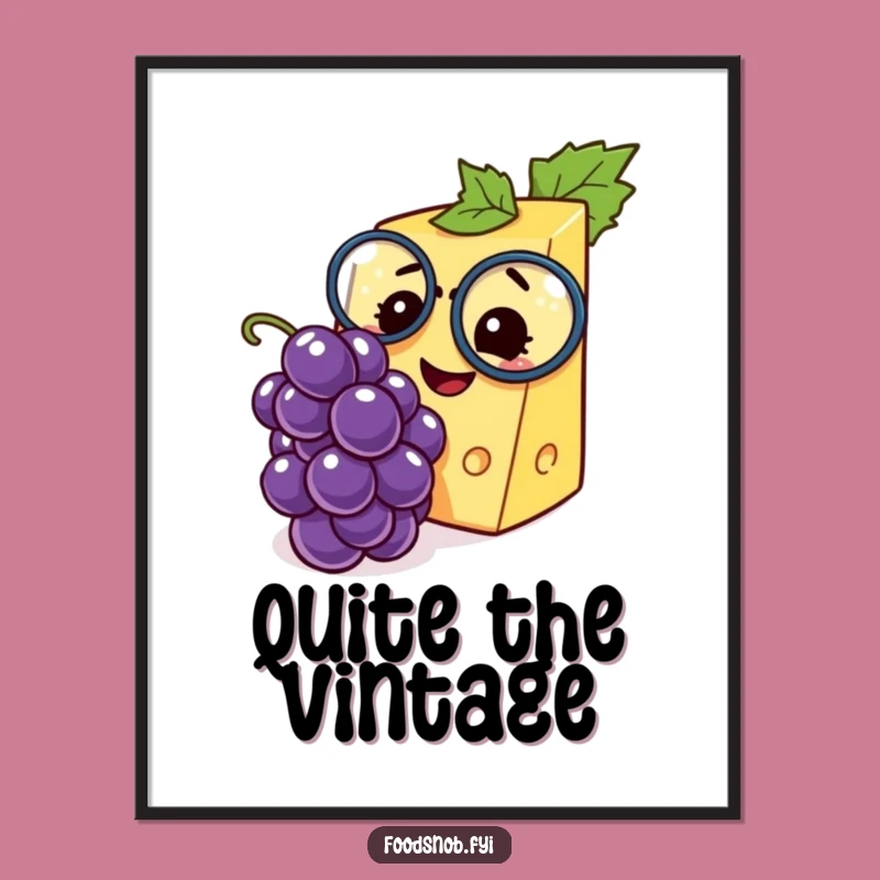 Funny Cheese Monocle Art Print - Whimsical Wall Decor, Perfect Humorous Gift