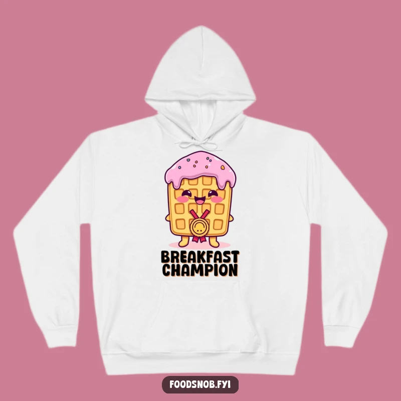 Funny Waffle Medal Hoodie: Cozy Comfort Meets Proud Achievement in Humorous Style