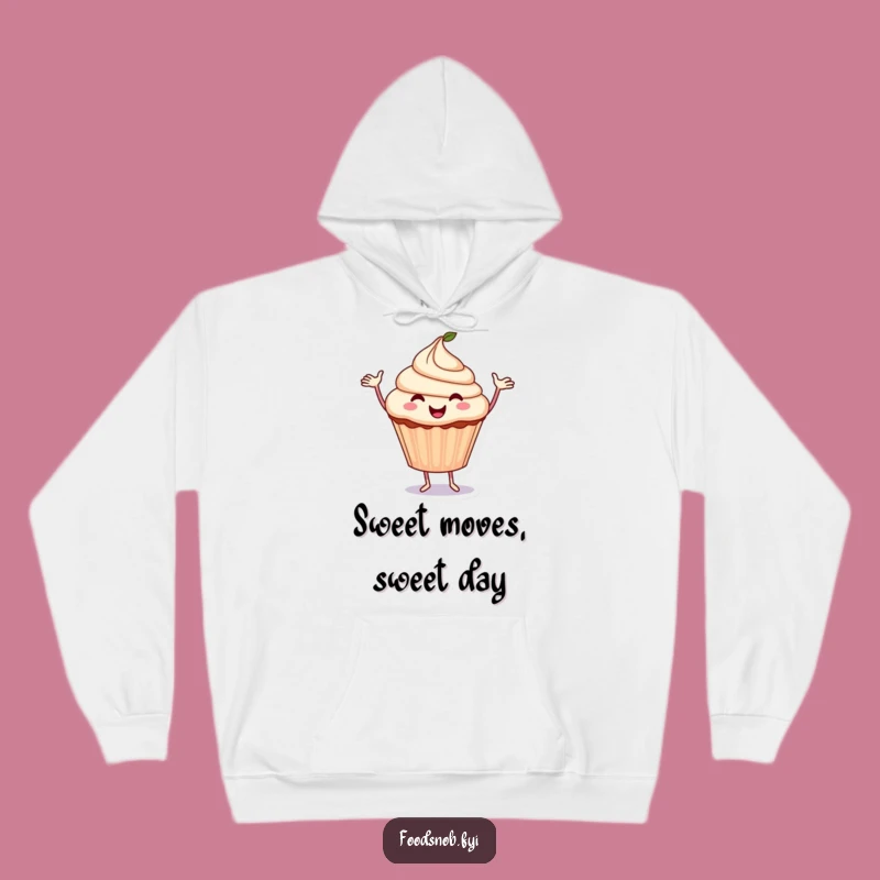Cozy Cupcake Dance Hoodie: Sweet & Funny Treat Character - Comfy Gift