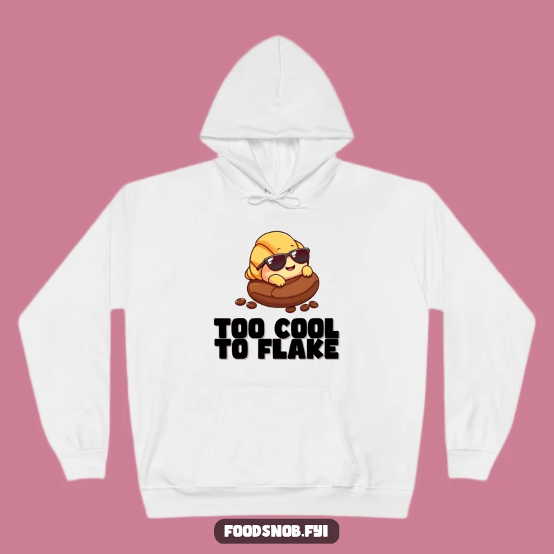 Funny Croissant Sunglasses Hoodie: Cozy Comfort & Cool Vibes