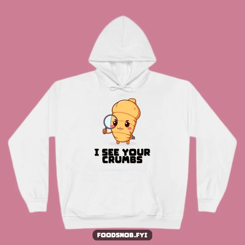 Funny Haughty Croissant Hoodie: Cozy & Chic Pastry Warmth Gift