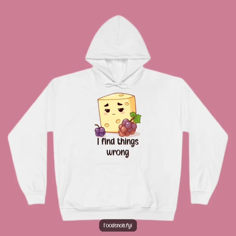 Funny Stern Cheese Hoodie: Cozy & Witty Foodie Comfort Gift
