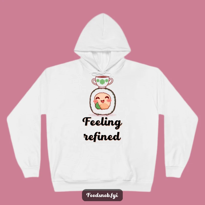 Funny Sushi Tea Hoodie: Cozy Up with Adorable Balance!
