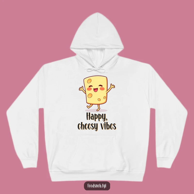 Cozy Funny Smiling Cheese Jig Hoodie: Warmth and Whimsy