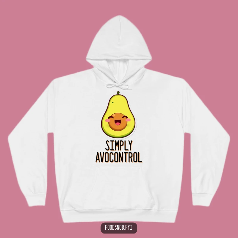 Funny Avocado Pit Face Hoodie - Cozy & Joyful Apparel for Fans
