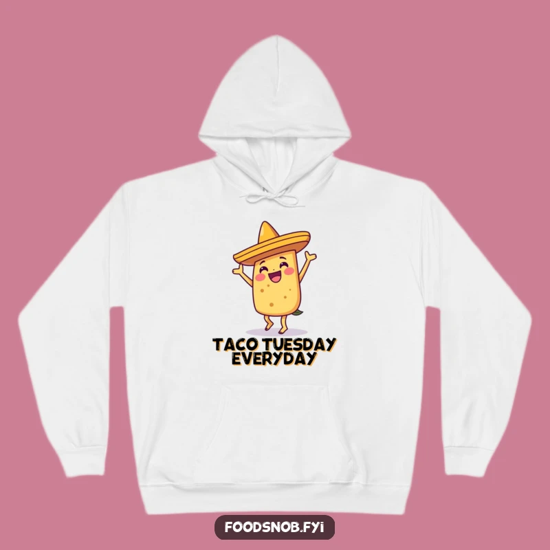 Funny Cozy Dancing Taco Hoodie: Warmth and Fiesta Fun