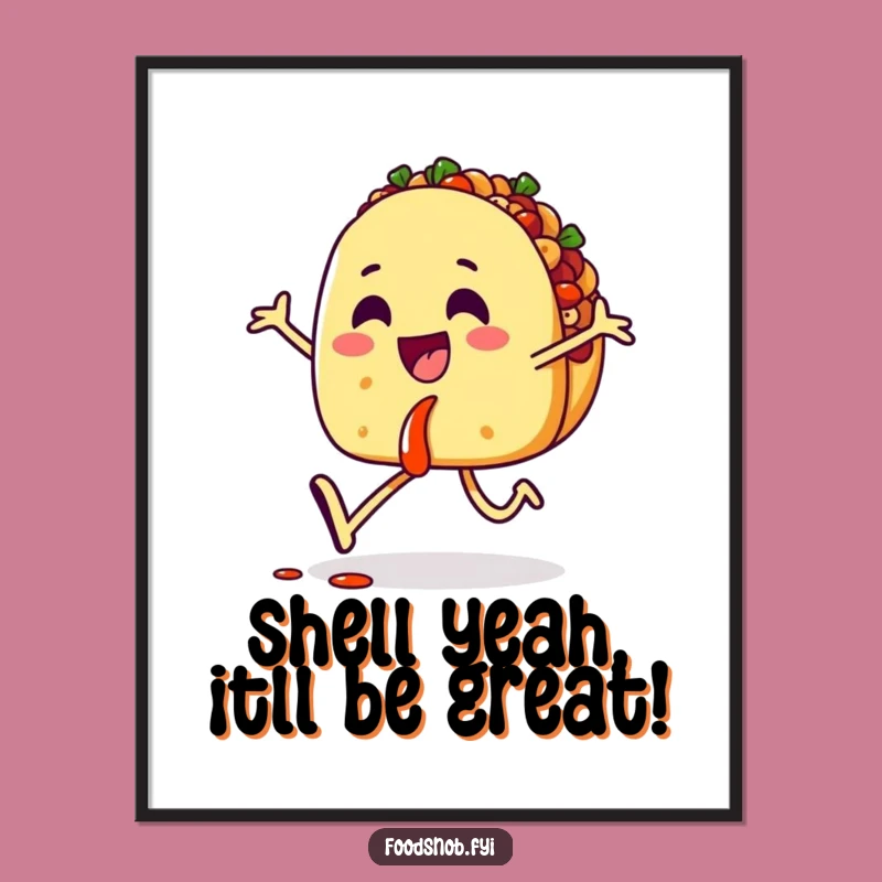 Free Printable Funny Taco Salsa Wall Art: Fiesta Decor!
