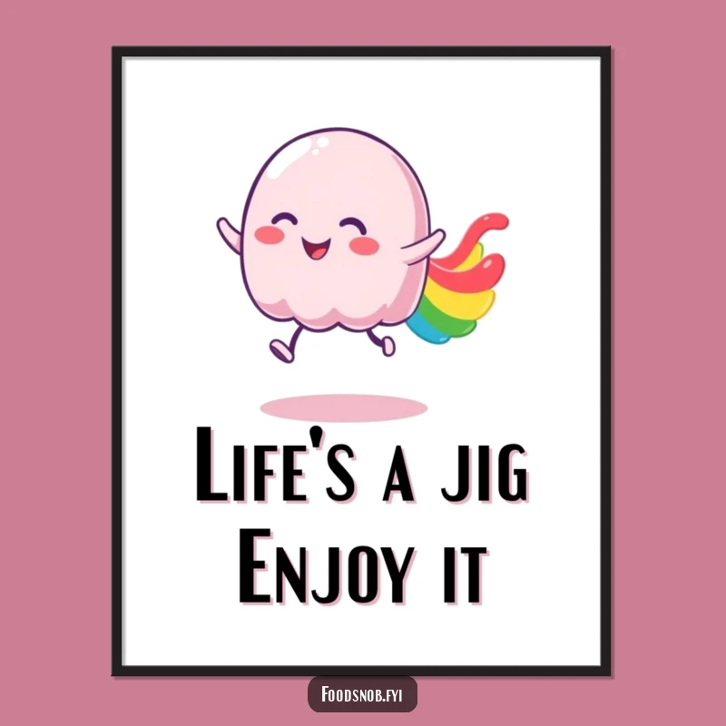 Free Printable Jelly Wall Art: Bouncy Character Decor Downloadable