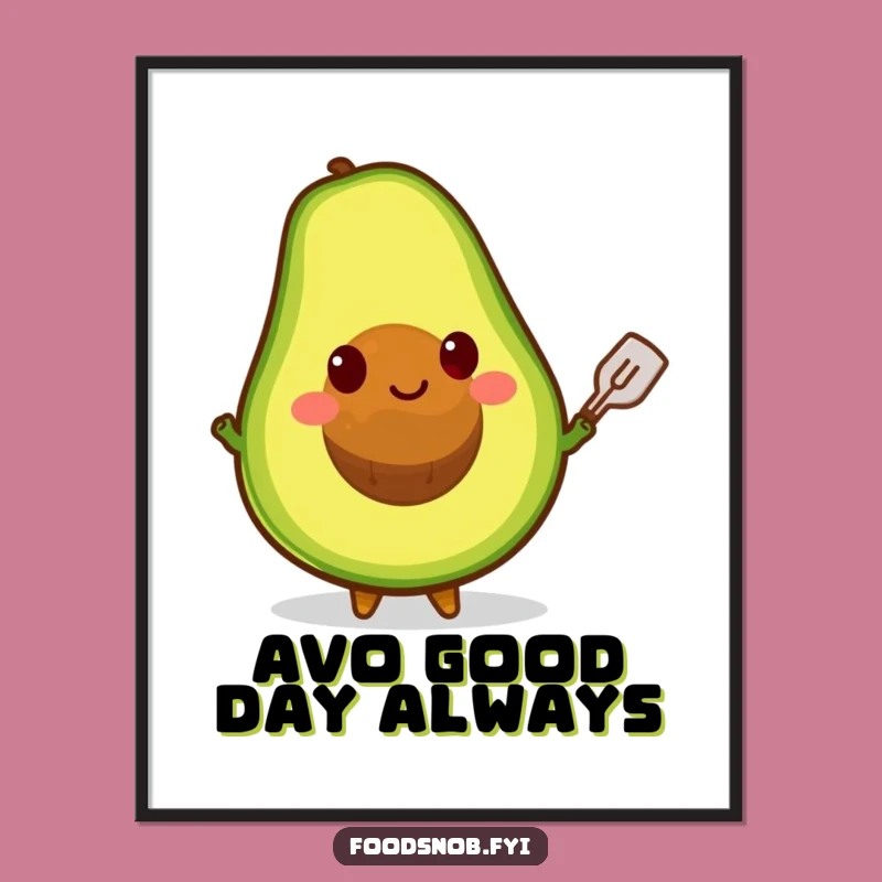 Funny Free Printable Avocado Wall Art - Balancing Act Decor - Downloadable Art