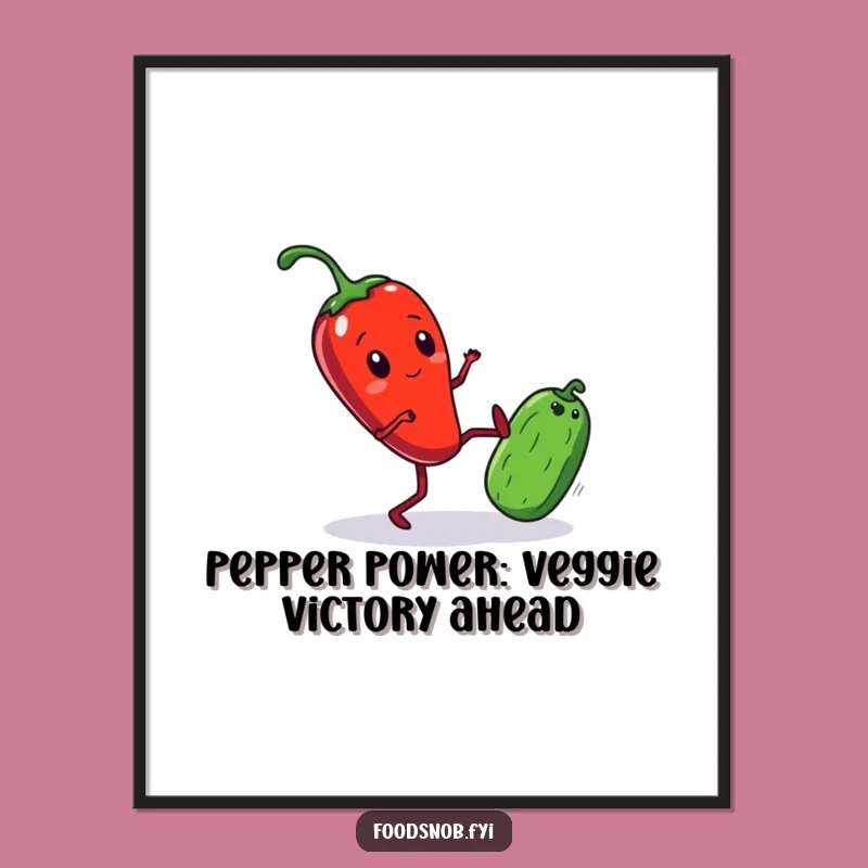 Free Printable Wall Art: Spicy Duel Decor - Hilarious Chili Pepper Art!