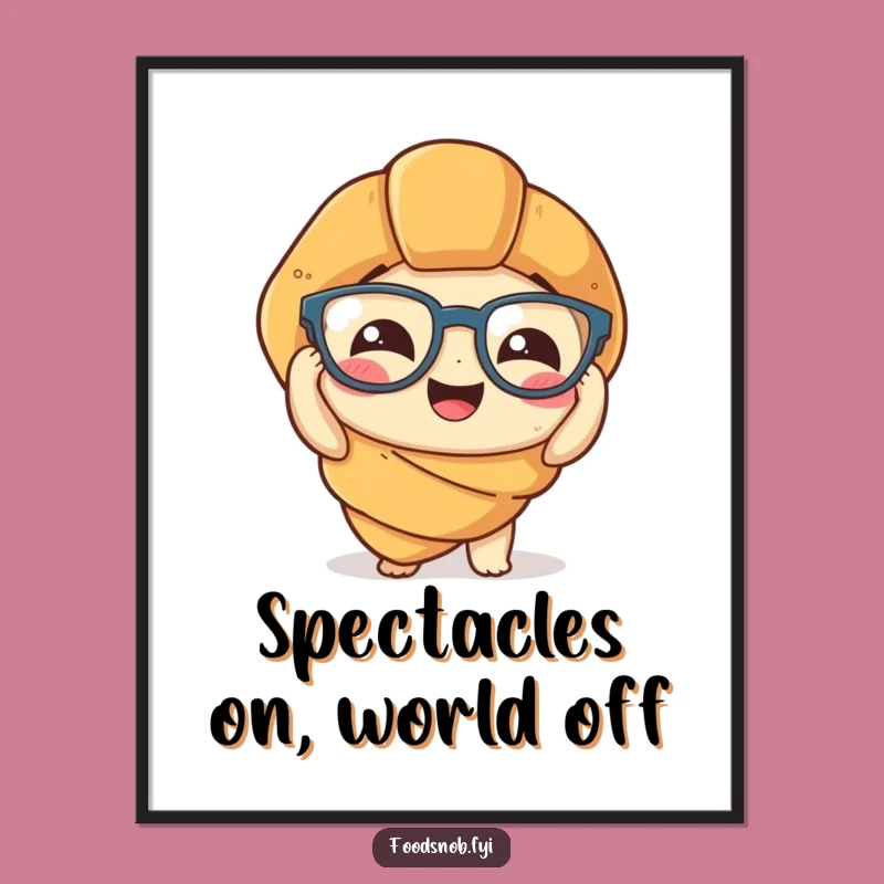 Free Printable Croissant Wall Art - Funny Downloadable Decor for a Laughing Kitchen