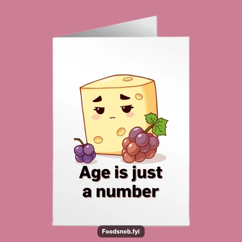 Funny Free Printable Cheese Birthday Card: Humorous Downloadable Gift for the Gourmet