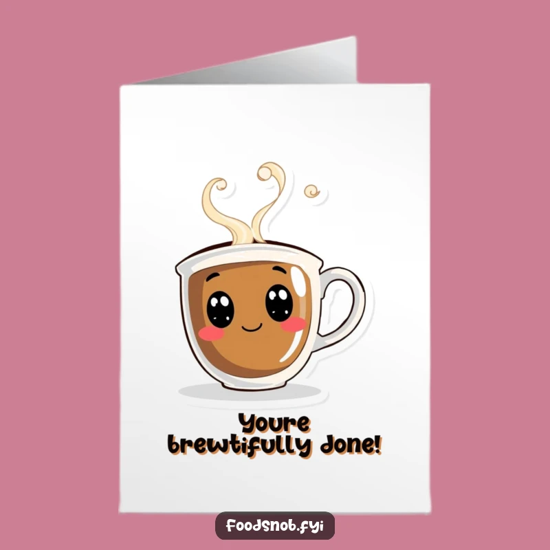 Free Printable Coffee Cup Congrats Card - Sip & Celebrate - Downloadable Gift