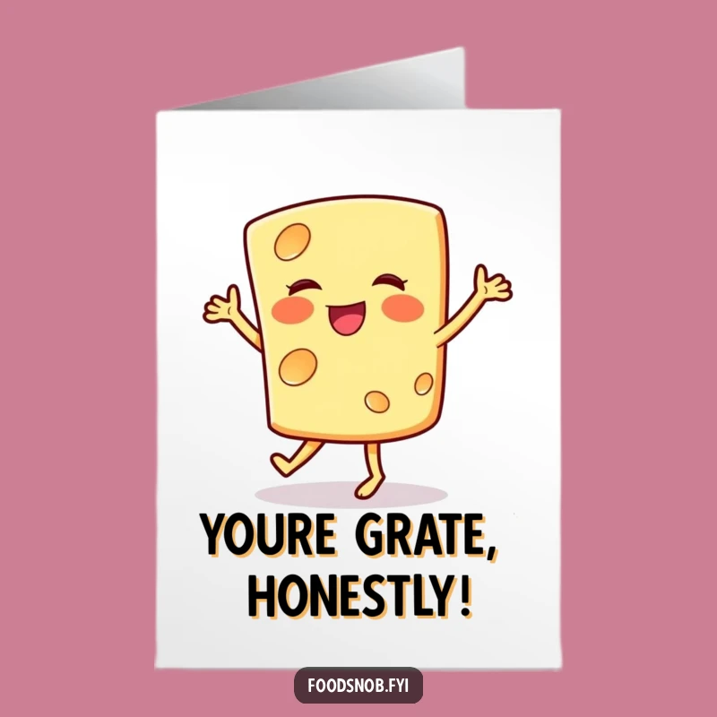 Free Printable Congrats Card: Jigging Cheese, Humorous Downloadable Gift for Great Achievements