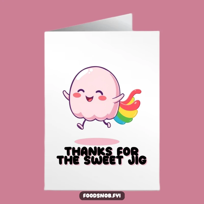 Free Printable Jelly Thank You Card: Bouncy Gratitude Downloadable