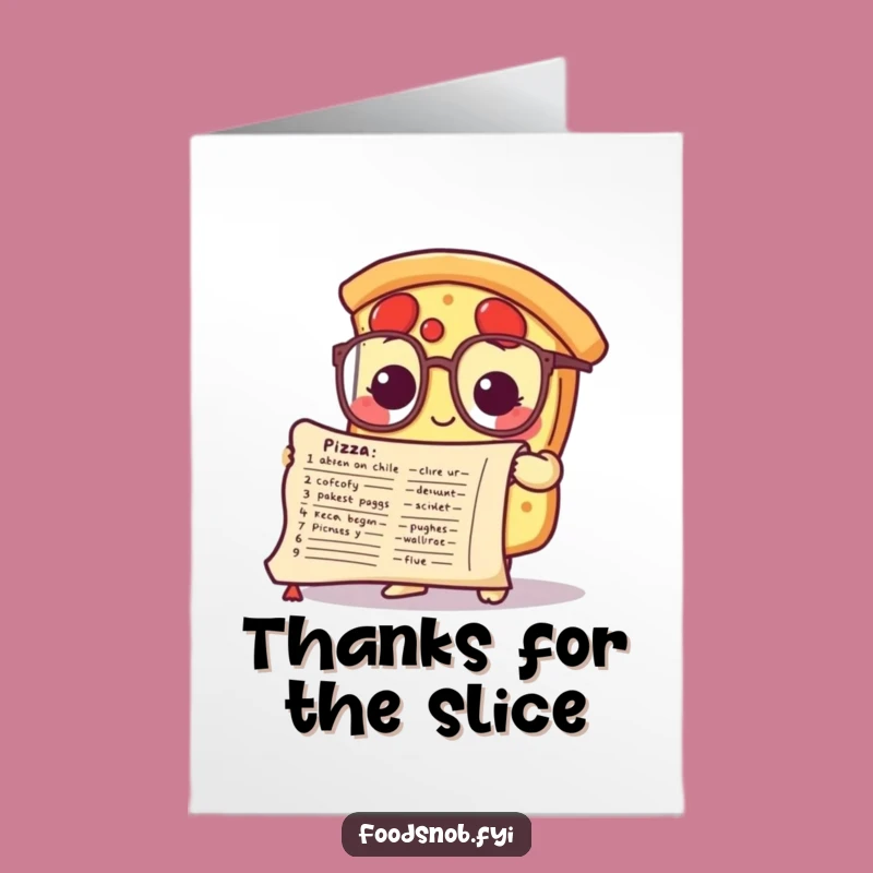 Cheesy Free Printable Thank You Card: Pizza Chef's Gratitude, Downloadable Funny Gift
