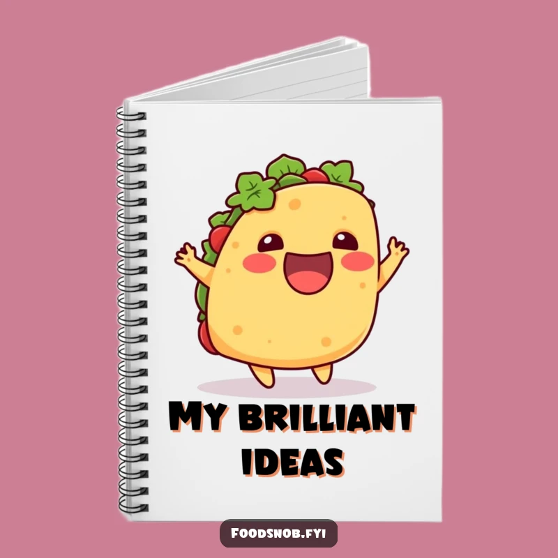 Funny Excited Taco Hop Notebook: Capture Your Tasty Ideas