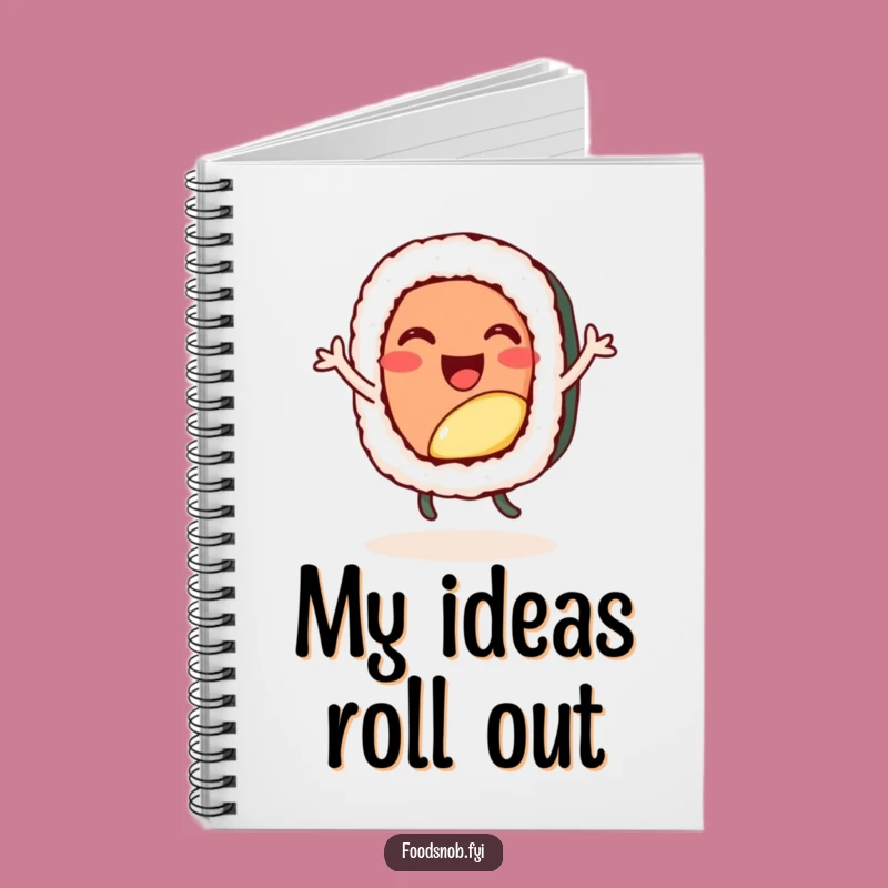 Funny Sushi Dance Notebook, Jot Down Ideas with Rhythm!